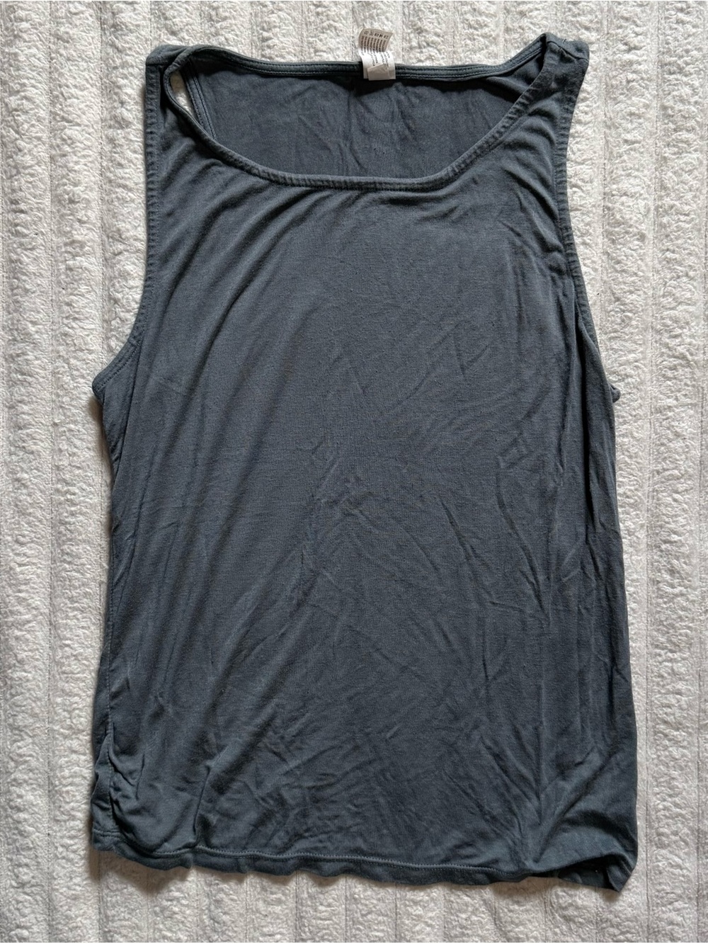 Women’s Yogalicious Blue/Grey Basic Tank Top Casual Size Small